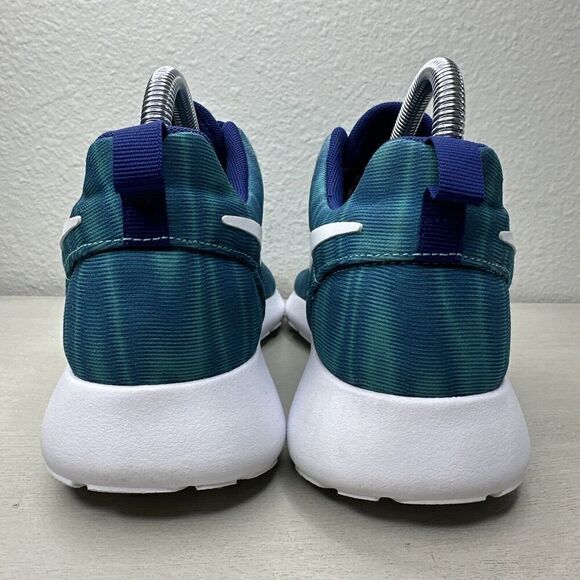 Nike Roshe One Blue Green Athletic Running Shoes - Picture 4 of 7